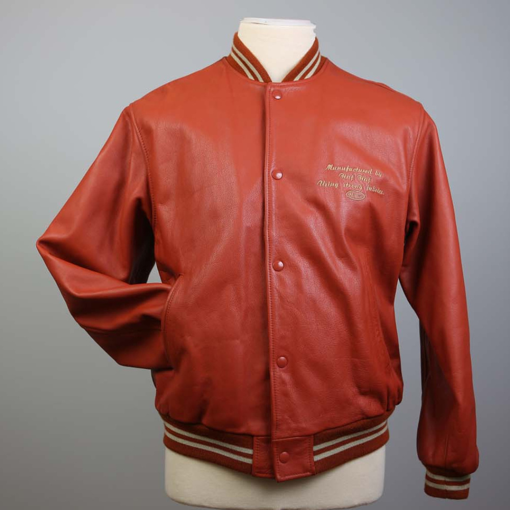 NAF NAF France Men's Leather Jacket VTG L RARE